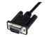 StarTech 2m Black DB9 RS232 Serial Null Modem Cable F/M - Close up