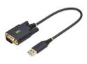 StarTech 1ft (30cm) USB to Serial Adapter Cable, COM Retention, RS232