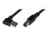 StarTech 1m Black SuperSpeed USB 3.0 Cable - Front