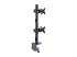 H2MPV-MONITOR-MOUNT - Startech Desk Mount For 2x Vertically Stacked Monitors, Dual 49", TAA - Left-angle
