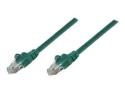 Intellinet Network Patch Cable, Cat6, 0.5m, Green, CCA, U/UTP, PVC, RJ45, Gold Plated Contacts, Snagless, Booted, Lifetime Warranty, Polybag