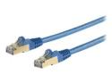 Startech 7m CAT6A Ethernet Cable, 10 Gigabit Shielded Snagless RJ45 100W PoE Patch Cord, CAT 6A 10GbE STP Network Cable w/Strain Relief, Blue, UL Certified Wiring/TIA