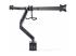 3M1A3SG-MONITOR-ARM - Startech Crossbar Triple Monitor Desk Mount, VESA 75x75/100x100 - Back
