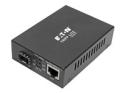 Eaton Tripp Lite Series Gigabit SFP Fiber to Ethernet Media Converter, POE+, International Power Cables, 10/100/1000 Mbps