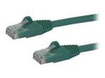 StarTech 100ft CAT6 Cable, 10 Gigabit Snagless RJ45 650MHz 100W PoE Cat 6 Patch Cord, 10GbE UTP CAT6 Network Cable, Green CAT6 Ethernet Cable, Wiring is UL Certified/TIA