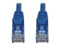 Eaton Tripp Lite Series Cat6a 10G Snagless Molded UTP Ethernet Cable (RJ45 M/M), PoE, Blue, 2 ft. (0.6 m)