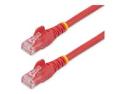 Startech 100ft CAT6 Ethernet Cable, 10 Gigabit Snagless RJ45 650MHz 100W PoE Patch Cord, CAT 6 10GbE UTP Network Cable w/Strain Relief, Red, Wiring is UL Certified/TIA