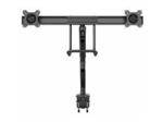 StarTech Desk Mount Dual Monitor Arm with USB & Audio, Slim Full Motion Adjustable Dual Monitor VESA Mount for 32" Displays (8kg/screen), Ergonomic Articulating, Desk Clamp or Grommet