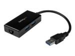 StarTech 2 Port USB 3.0 Hub with Ethernet