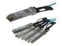 Startech AOC Breakout Cable for Cisco QSFP-4X10G-AOC5M, 5m/16.4ft 40G 1x QSFP+ to 4x SFP+ AOC Cable, 40GbE/40Gb QSFP Plus Transceiver Module Active Optical Fiber Breakout Cable, C9300