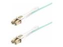Startech 4m (13ft) LC to LC (UPC) OM4 Multimode Fiber Optic Cable w/Push Pull Tabs, 50/125µm, 100G Networks, Bend Insensitive, Low Insertion Loss