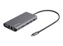 Startech USB C Multiport Adapter, USB-C Mini Travel Dock with 4K HDMI or 1080p VGA, 3x USB 3.0 Hub, SD, GbE, Audio, 100W PD Pass-Through, Portable Docking Station for Laptop/Tablet