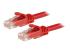 N6PATC50CMRD - StarTech.com 50cm CAT6 Ethernet Cable, 10 Gigabit Snagless RJ45 650MHz 100W PoE Patch Cord, CAT 6 10GbE UTP Network Cable w/Strain Relief, Red, Wiring is UL Certified/TIA - Höger vinkel
