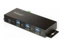 Startech 7-Port Managed USB Hub with 7x USB-A, Heavy Duty with Metal Industrial Housing, ESD & Surge Protection, Wall/Desk/Din-Rail Mountable, USB 3.0/3.1/3.2 Gen 1 5Gbps