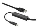 StarTech 9.8ft/3m USB C to DisplayPort 1.2 Cable 4K 60Hz, USB-C to DisplayPort Adapter Cable HBR2, USB Type-C DP Alt Mode to DP Monitor Video Cable, Compatible w/ Thunderbolt 3, Black