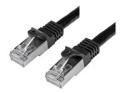 Startech 3m CAT6 Ethernet Cable, 10 Gigabit Shielded Snagless RJ45 100W PoE Patch Cord, CAT 6 10GbE SFTP Network Cable w/Strain Relief, Black, Wiring is UL Certified/TIA