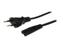 StarTech 2m (6ft) Laptop Power Cord, EU Plug to C7, 2.5A 250V, 18AWG, Notebook / Laptop Replacement AC Power Cord, Printer/Power Brick Cord, Europlug to IEC 60320 C7