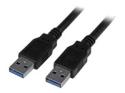 StarTech 6 ft / 2m Black SuperSpeed USB 3.0 Cable A to A