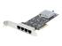 Startech 4-Port 2.5Gbps NBASE-T PCIe Network Card, Intel I225-V Chip, Quad Port Computer Network Card, Multi-Gigabit NIC, PCI Express Server LAN Card, Desktop Ethernet Interface Card, PCI Express 2.0 (PR42GI-NETWORK-CARD) - Left-angle