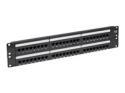 Eaton Tripp Lite Series 48-Port Cat6 Cat5 Patch Panel Rackmount 110 Punch Down RJ45 Ethernet 1URM 568B