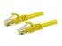 Startech 3ft CAT6 Ethernet Cable, 10 Gigabit Snagless RJ45 650MHz 100W PoE Patch Cord, CAT 6 10GbE UTP Network Cable w/Strain Relief, Yellow, Wiring is UL Certified/TIA - Right-angle