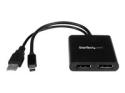 Startech 2-Port Multi Monitor Adapter, Mini DisplayPort 1.2 to DisplayPort MST Hub, Dual 4K 30Hz, Windows Extended Desktop (MSTMDP122DP)