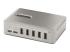 Startech 10-Port USB-C Hub, 8x USB-A + 2x USB-C, Self-Powered w/ 65W Power Supply, USB 3.1 10Gbps Hub w/ BC1.2 Charging, Desktop/Laptop USB Hub with 3ft Locking USB-IF Certified Cable - Høyre vinkel