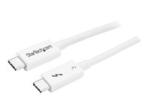 StarTech 1.6ft (50cm) Thunderbolt 3 Cable, 40Gbps, 100W PD, 4K/5K Video, Thunderbolt-Certified, Compatible w/ TB4/USB 3.2/DisplayPort