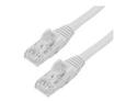Startech 10ft CAT6 Ethernet Cable, 10 Gigabit Snagless RJ45 650MHz 100W PoE Patch Cord, CAT 6 10GbE UTP Network Cable w/Strain Relief, White, Wiring is UL Certified/TIA