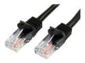 Startech 1m Black Cat5e / Cat 5 Snagless Patch Cable