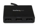 StarTech 3-Port Multi Monitor Adapter, DisplayPort 1.2 MST Hub, Dual 4K 30Hz & 1x 1080p, Video Splitter for Extended Desktop Mode on Windows PCs Only, DP to 3x DP Monitors MST Hub