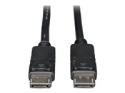 Eaton Tripp Lite Series DisplayPort Cable with Latching Connectors, 4K 60 Hz (M/M), Black, 3 ft. (0.91 m)