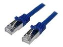 Startech 5m CAT6 Ethernet Cable, 10 Gigabit Shielded Snagless RJ45 100W PoE Patch Cord, CAT 6 10GbE SFTP Network Cable w/Strain Relief, Blue, Wiring is UL Certified/TIA