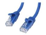 StarTech 75ft CAT6 Ethernet Cable, 10 Gigabit Snagless RJ45 650MHz 100W PoE Patch Cord, CAT 6 10GbE UTP Network Cable w/Strain Relief, Blue, Wiring is UL Certified/TIA