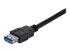 StarTech.com 1m Black SuperSpeed USB 3.0 Extension Cable A to A - Närbild