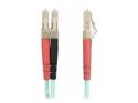 Startech 25m (82ft) LC/UPC to LC/UPC OM4 Multimode Fiber Optic Cable, 50/125µm LOMMF/VCSEL Zipcord Fiber, 100G Networks, Low Insertion Loss, LSZH Fiber Patch Cord