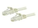 Startech 5m CAT6 Ethernet Cable, 10 Gigabit Snagless RJ45 650MHz 100W PoE Patch Cord, CAT 6 10GbE UTP Network Cable w/Strain Relief, White, Wiring is UL Certified/TIA
