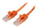 Startech 1m Orange Cat5e / Cat 5 Snagless Patch Cable