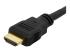 HDMIPNLFM3 - Startech 3ft HDMI Female to Male Adapter, 4K High Speed Panel Mount HDMI Cable, 4K 30Hz UHD HDMI, 10.2 Gbps Bandwdith, 4K HDMI 1.4 Video, HDCP 1.4, HDMI Female to HDMI Male Cable - Close up