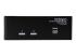 StarTech.com KVM-switch för dubbla DVI-bildskärmar med audio, 2 portar & USB 2.0-hubb - Framsidan