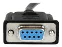 StarTech 2m Black DB9 RS232 Serial Null Modem Cable F/F