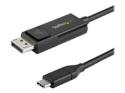 StarTech 6ft (2m) USB C to DisplayPort 1.2 Cable 4K 60Hz, Bidirectional DP to USB-C or USB-C to DP Reversible Video Adapter Cable, HBR2/HDR, USB Type C / Thunderbolt 3 Monitor Cable