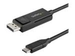 StarTech 6ft (2m) USB C to DisplayPort 1.2 Cable 4K 60Hz, Bidirectional DP to USB-C or USB-C to DP Reversible Video Adapter Cable, HBR2/HDR, USB Type C / Thunderbolt 3 Monitor Cable