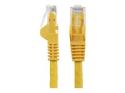 Startech 75ft CAT6 Ethernet Cable, 10 Gigabit Snagless RJ45 650MHz 100W PoE Patch Cord, CAT 6 10GbE UTP Network Cable w/Strain Relief, Yellow, Wiring is UL Certified/TIA