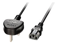 2M MAINS POWER CBL CABL UK 3 PIN PLUG TO IEC C13