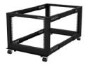 Startech 8U 19" Open Frame Server Rack, 4 Post Adjustable Depth 23-41" Mobile, Free Standing Rolling Network/Computer Equipment Data Rack, Dell PowerEdge, HP ProLiant ThinkServer