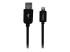 Startech 1m (3ft) Black Apple 8-pin Lightning Connector to USB Cable for iPhone / iPod / iPad - Front