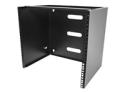 Startech 10U Wall Mount Rack, 19" Wall Mount Network Rack, 14 inch Deep (Low Profile), Wall Mounting Patch Panel Bracket for Network Switches, IT Equipment, 77lb (35kg) Capacity