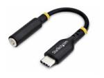 StarTech USB-C Audio Adapter to 3.5mm TRRS Jack, Headphone Aux Dongle