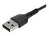 StarTech.com 1 m USB 2.0 till USB-C-kabel -&nbsp;svart&nbsp; - Närbild
